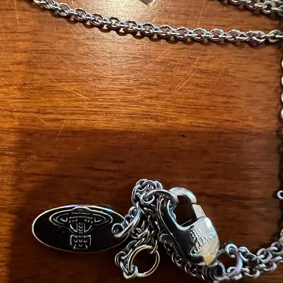 Vivienne Westwood Silver and Blue Crystal Pendant - Picture 4 of 7